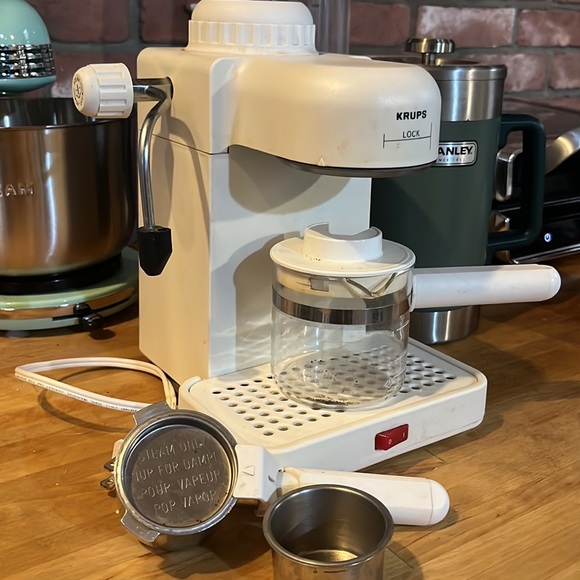 Krups Espresso Mini 963 White Electric Cappuccino Espresso Coffee Maker Machine - Picture 5 of 10